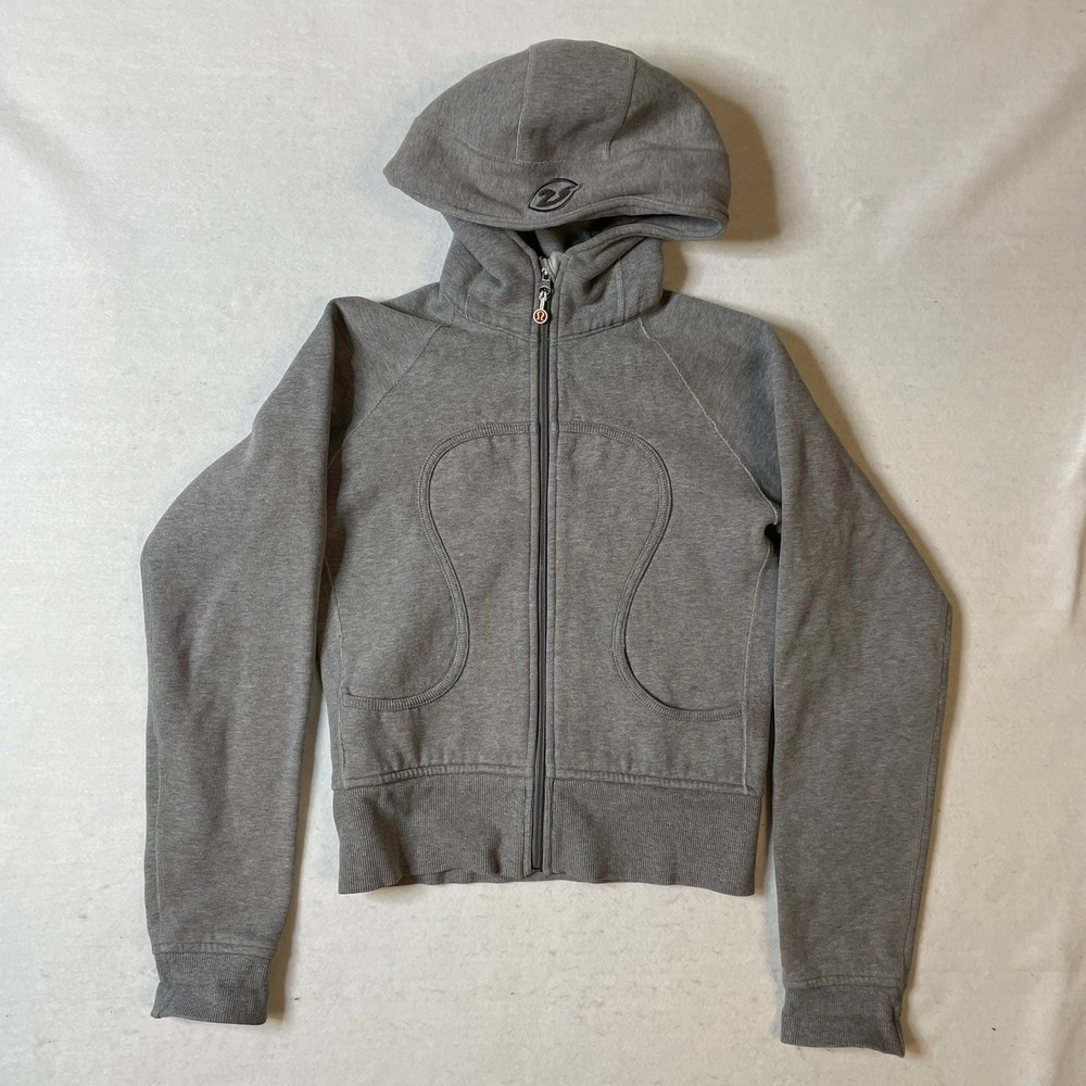 Lululemon Gray Full Zip Hoodie Jacket Women's Relaxed Fit‎ Athleisure